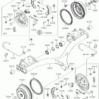 MULE 4000 (KAF620PJF) Rear hubs  /  brakes