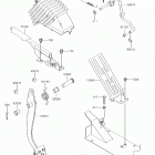 MULE 4010 4x4 (KAF620TJF) Brake pedal  /  throttle lever