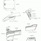 TERYX (KRF800FJF) Decals(white)(fjf)