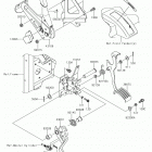 MULE PRO-FXR Brake pedal  /  throttle lever