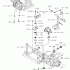 MULE PRO-DXT (KAF1000HJF) Крепление двигателя