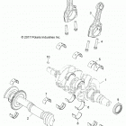 RZR TURBO 4 Engine, crankshaft and bearings - z20n4e92al  /  a...