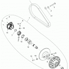 RANGER 570 EPS, EU Drive train, secondary clutch - r21mas57ck (702579...
