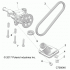 RANGER 1000XP PS NSTR RC Engine, oil pump - r20rrw99a9  /  aa  /  af  /  ap...