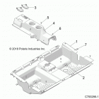 RZR XP 4 Body, floor, rear - z20n4e99ac  /  al  /  an  /  b...