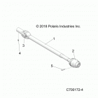 R19RHE99AD/BD/LD/K99AK/BK POLARIS GENERAL 1000 4P PS RC Drive train, front prop shaft - r19rhe99ad  /  bd ...