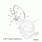 R19RSU99AS RANGER 1000XP PS CREW NSTR Drive train, main gearcase mounting - r19rsu99as (...