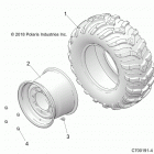Z19VHA57B2/E57BM RZR 570 Wheels, rear - z19vhe57bm (c700191-4)