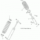 R18RVE99NX RANGER CREW 1000XP PS MD Suspension, rear shock - r18rve99nx (49rgrshockrr1...