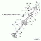 R19RSU99AS RANGER 1000XP PS CREW NSTR Drive train, primary clutch - r19rsu99as (c700024)