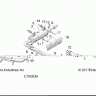 RANGER 570 CREW FULL SIZE Engine, exhaust system - r21cda57a1  /  b1 (c70000...