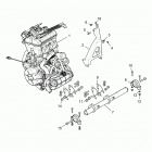 Z18VFE92BB/BM/BS/BU/LBK RZR XP4 TURBO Engine, mounting - z18vfe92bb  /  bm  /  bs  /  bu...