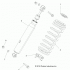 POLARIS GENERAL 1000 PREM (G20GAP99AM) Suspension, front shock mounting - g20gap99am (701...