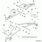 RZR XP TURBO S Suspension, front control arms - z20pal92ag  /  ap...