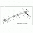 Z19VHA57B2/E57BM RZR 570 Drive train, front gearcase internals - z19vha57b2...