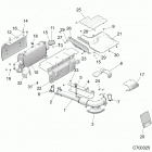 Z19VEL92AK/BK/AR/BR RZR XP TURBO S Engine, exhaust system - z19vel92ak  /  bk  /  ar ...
