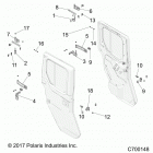 RANGER 1000XP PS CREW NSTR Body, door, rear, full, mounting - r20rsu99aa  /  ...