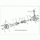 RZR XP 4 TURBO S Drive train, front gearcase - z20p4l92ag  /  ap  /...