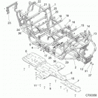 RZR XP 4 TURBO S Chassis, main frame and skid plates - z20p4l92ag  ...
