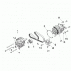 RANGER 1000XP PS NSTR RC Engine, alternator and compressor - r20rrw99a9  / ...