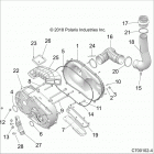 RZR RS1 PS MD Drive train, clutch cover and ducting - z20s1e99ng...