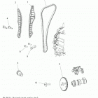 RANGER 500 Engine, cam chain and sprocket - r20maa50b1  /  b7...