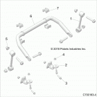 Z19VEL92AK/BK/AR/BR RZR XP TURBO S Suspension, front stabilizer bar - z19vel92ak  /  ...