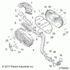 R19RSU99AS RANGER 1000XP PS CREW NSTR Drive train, clutch cover and ducting - r19rsu99as...