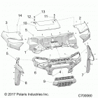 RANGER 1000XP PS NSTR RC Body, hood and front facia - r20rrw99a9  /  aa  / ...