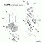R19RSU99AS RANGER 1000XP PS CREW NSTR Engine, cylinder head and valves - r19rsu99as (c70...