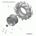 R19RSM99AL RANGER 1000XP PS CREW MUD Wheels, front - r19rsm99al (c700249-1)