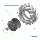R19RSM99AL RANGER 1000XP PS CREW MUD Wheels, rear - r19rsm99al (c700249-2)