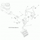 R18RVE99NX RANGER CREW 1000XP PS MD Brakes, pedal and master cylinder mounting - r18rv...