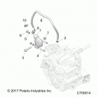 RANGER 1000XP PS MUD Drive train, main gearcase mounting - r20rrm99al (...