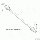 RANGER 1000XP PS NSTR RC Drive train, rear prop shaft - r20rrw99a9  /  aa  ...