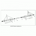 RANGER 1000XP PS MUD (R21RRM99AG) Drive train, front half shaft - r21rrm99ag (701543...