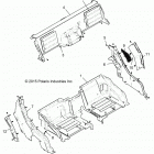 POLARIS GENERAL 1000 PREM (G20GAP99AM) Body, rear closeoff and fenders - g20gap99am (7008...