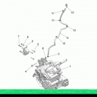 RZR XP TURBO (Z21NAE92AG/BG/AX/BX) Drive train, main gearcase mounting - z21nae92ag  ...