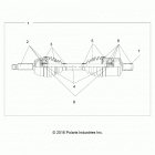 RANGER 570 CREW FULL SIZE Drive train, front drive shaft - r21cda57a1  /  b1...