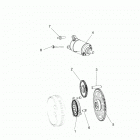 RANGER 570 CREW FULL SIZE Engine, starter drive - r21cda57a1  /  b1 (49rgrst...