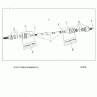 POLARIS GENERAL 1000 PREM (G20GAP99AM) Drive train, front half shaft - g20gap99am (701876...