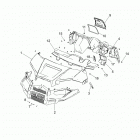 RANGER 570 CREW Body, hood, dash and grill - r21m4a57b1  /  b9  / ...