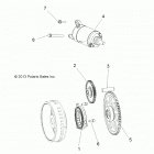 RANGER 570 CREW Engine, starter drive - r21m4a57b1  /  b9  /  ebx ...