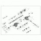 R19RHE99AD/BD/LD/K99AK/BK POLARIS GENERAL 1000 4P PS RC Drive train, main gearcase internals - r19rhe99ad ...