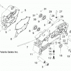Z19YAV17B2/B4/N2/N4 RZR 170 Engine, crankcase - z19yav17b2  /  b4  /  n2  /  n...