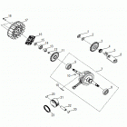RZR 170 Engine, crankshaft and piston - z20yav17b2  /  b4 ...