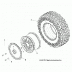 RZR XP1000 Wheels, front - z20nar99az  /  bz (701202)