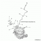 Z19VEL92AK/BK/AR/BR RZR XP TURBO S Drive train, main gearcase mounting - z19vel92ak  ...