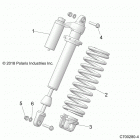 RZR XP1000 Suspension, front shock mounting - z20nar99az  /  ...
