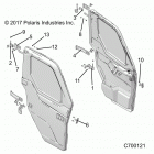 RANGER 1000XP PS NSTR RC Body, door, full, mounting - r20rrw99a9  /  aa  / ...